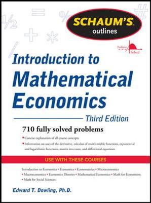 Schaum's Outline of Introduction to Mathematical Economics by Edward T. Dowling image