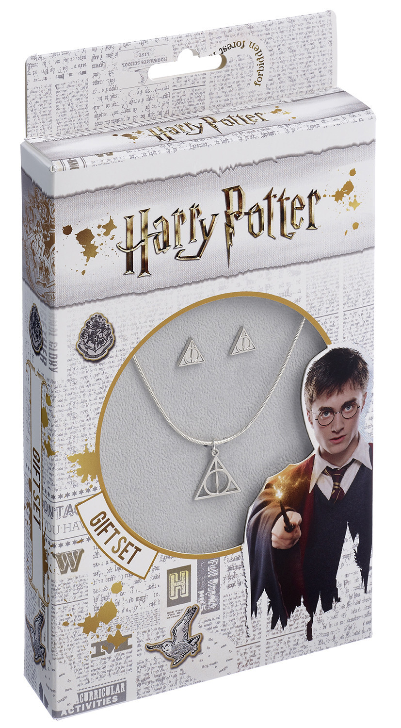 Harry Potter: Necklace & Earring Set - Deathly Hallows image