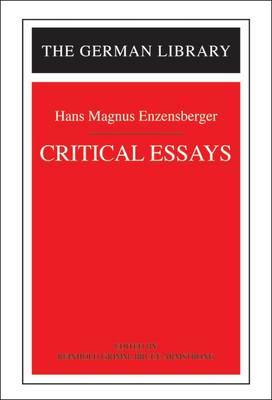 Critical Essays by Hans Magnus Enzensberger image