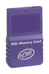 Tru Blu 8MB Memory Card (Purple) on GameCube