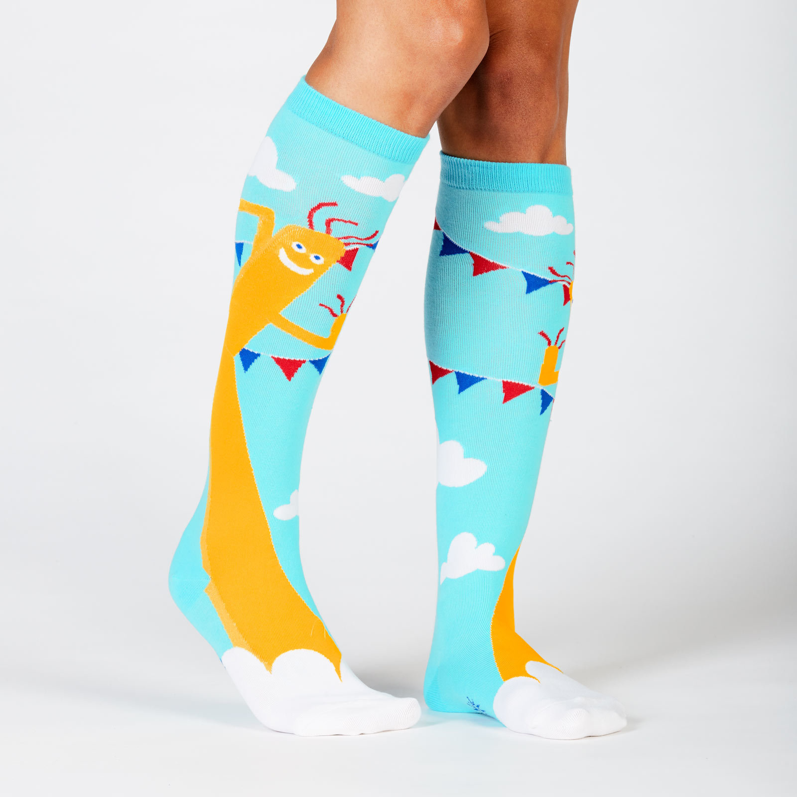 Women's - The Ecstacy Of Mr. Wavy Arms Knee High Socks