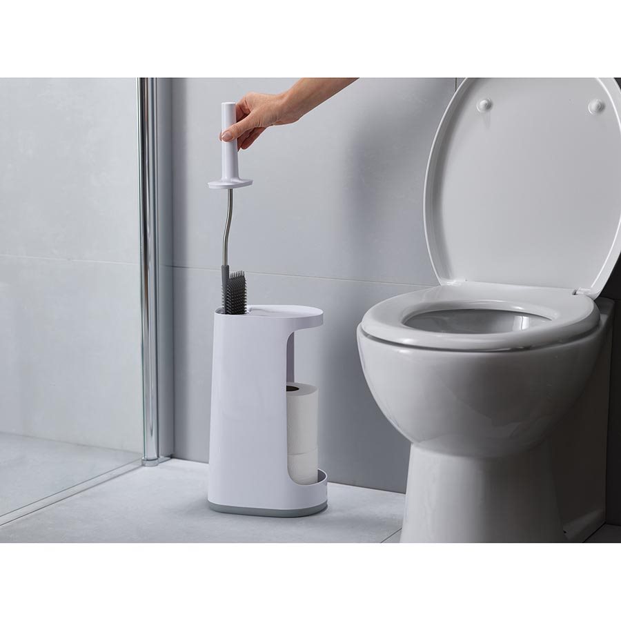 Joseph Joseph Flex Store Toilet Brush With Extra Large Caddy at