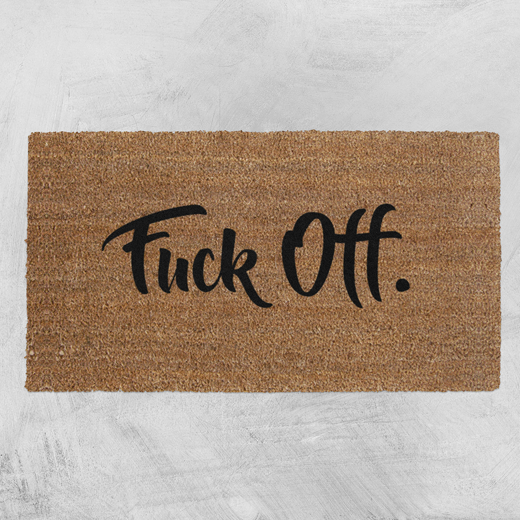 Natural Fibre Doormat - F*ck Off