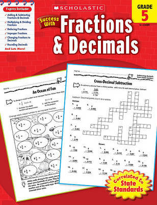 Scholastic Success with Fractions & Decimals, Grade 5 by Scholastic image