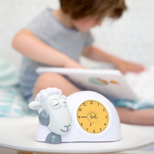Zazu Sam the Sheep Sleep Trainer Clock - Grey image