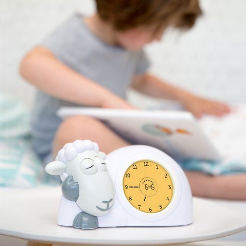 Zazu: Sam the Sheep Sleep Trainer Clock - Grey