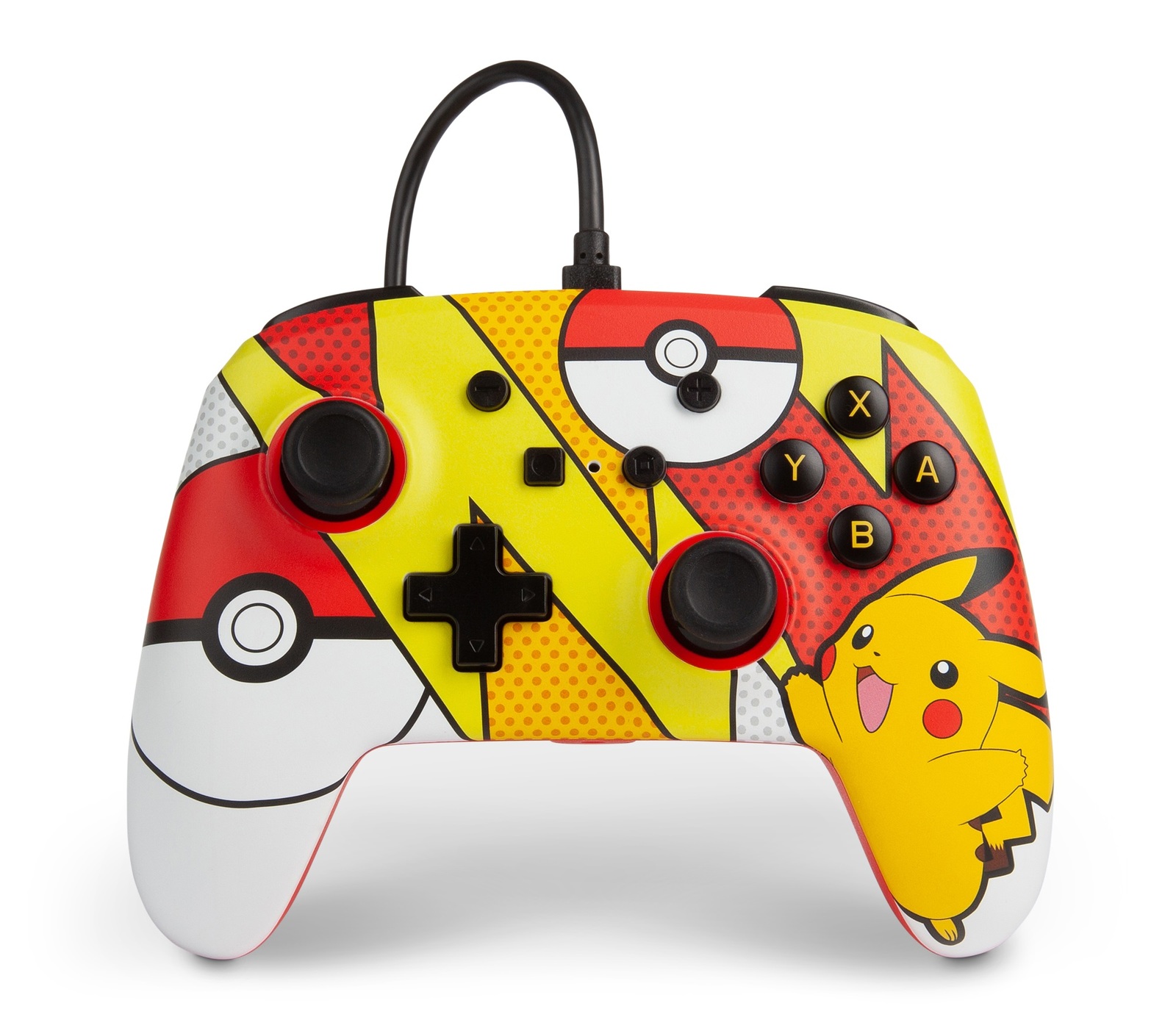 Nintendo Switch Enhanced Wired Controller (Pikachu Pop Art) for Switch image