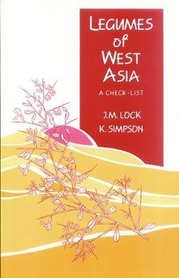 Legumes of West Asia by J.M. Lock