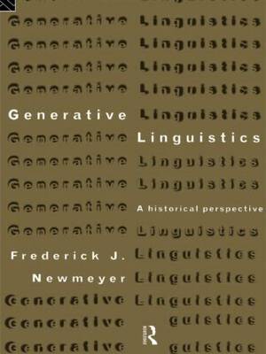 Generative Linguistics by Frederick J Newmeyer image
