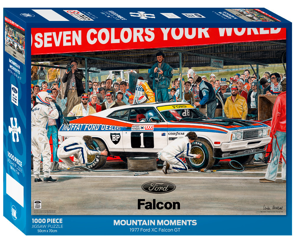 Impact Puzzle Ford Mountain Moments Pitstop Falcon XC Puzzle 1,000 pieces image