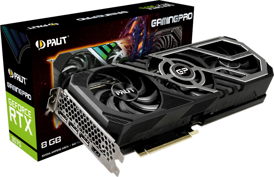 NVIDIA GeForce RTX 3070 Gaming Pro Palit GPU image