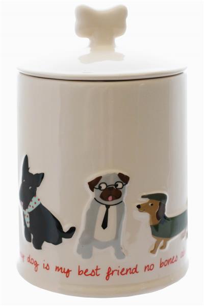 Ceramic Dog Biscuit Jar - My Dog Is My Best Friend