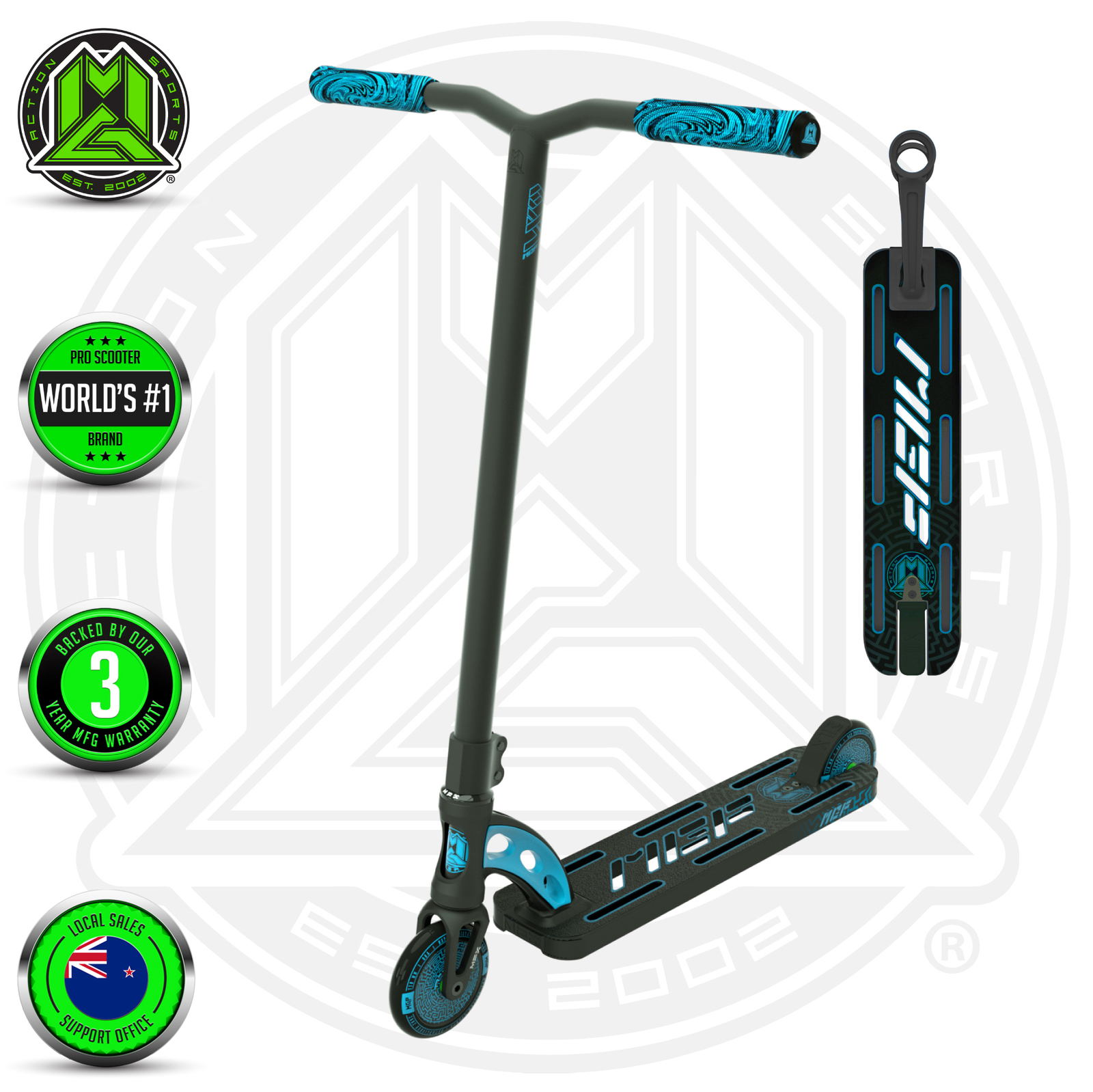 MADD Gear: VX9 Pro Scooter - Black/Blue image