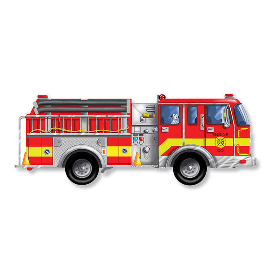 Melissa & Doug: Giant Fire Truck - 24-Piece Floor Puzzle