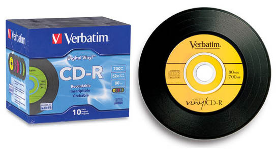 Verbatim CD-R 700MB 10Pk Vinyl Jewel Case 52x image