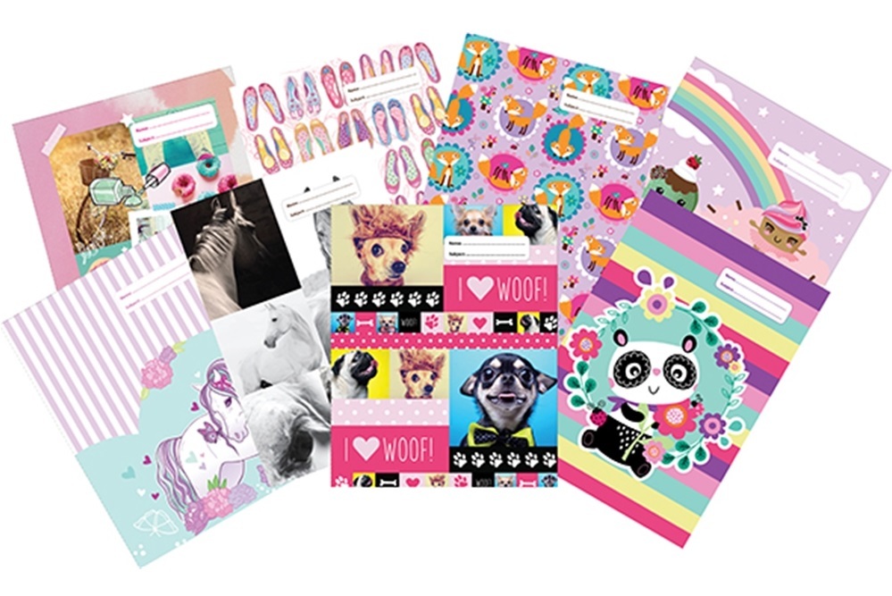 Spencil: A4 Book Covers Pastel (Assorted Designs) image