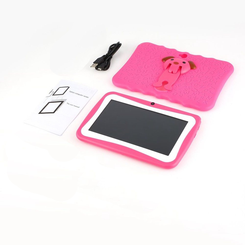 Kids 7-Inch Android Tablet with Protective Case - Pink image