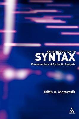 An Introduction to Syntax by Edith A. Moravcsik