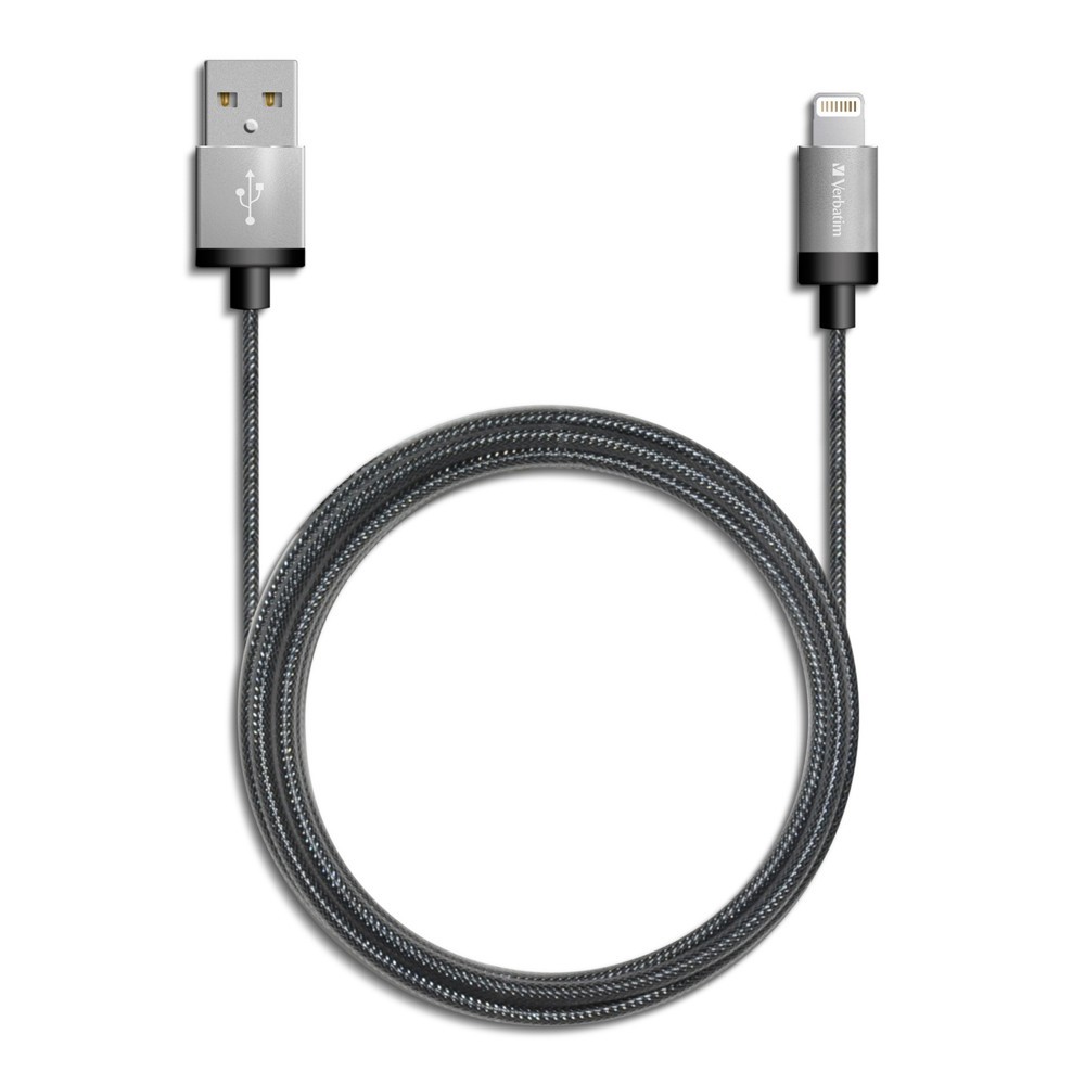 Verbatim Metallic Charge & Sync Lightning Cable - Silver image