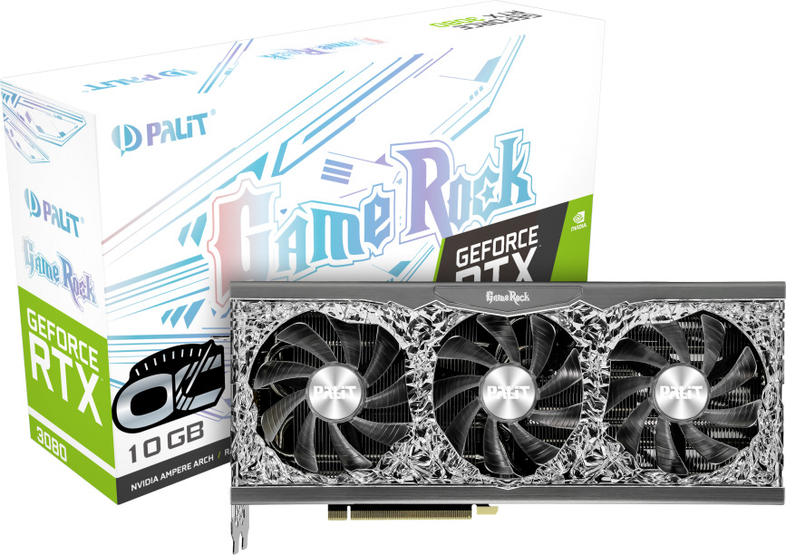 NVIDIA GeForce RTX 3080 GameRock OC 10GB Palit GPU image