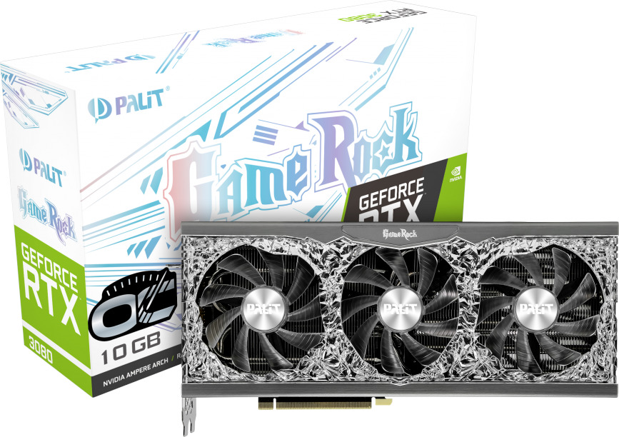 NVIDIA GeForce RTX 3080 GameRock OC Palit GPU image