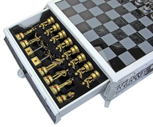 Star Wars Pewter Chess Set Board Game at Mighty Ape Australia