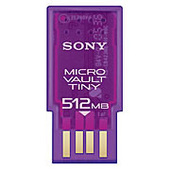 Sony USM512H-Series Micro Vault 512 MB Sony USM512H-Series Micro Vault 512 MB