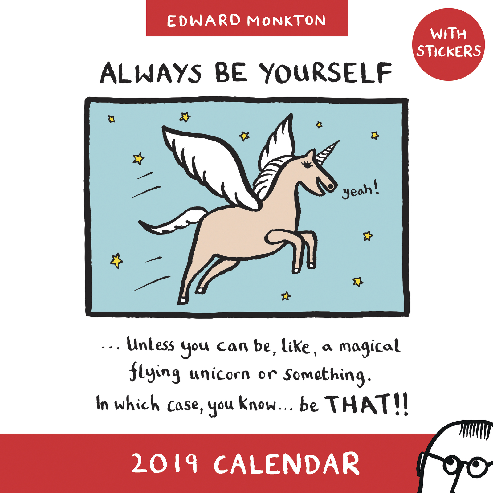 Edward Monkton: Unicorn 2019 Wall Calendar image