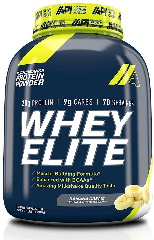 Buy API Whey Elite Protein Powder Banana Cream (2.27kg) 70 Serves at