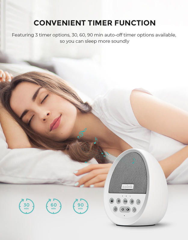 Buy Night Light Natural Sound White Noise Machine White at Mighty Ape NZ