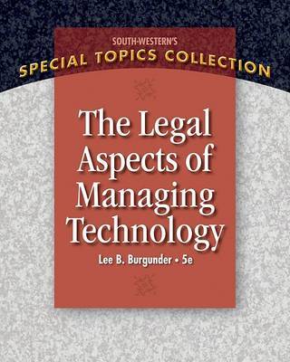 Legal Aspects of Managing Technology by Lee Burgunder image