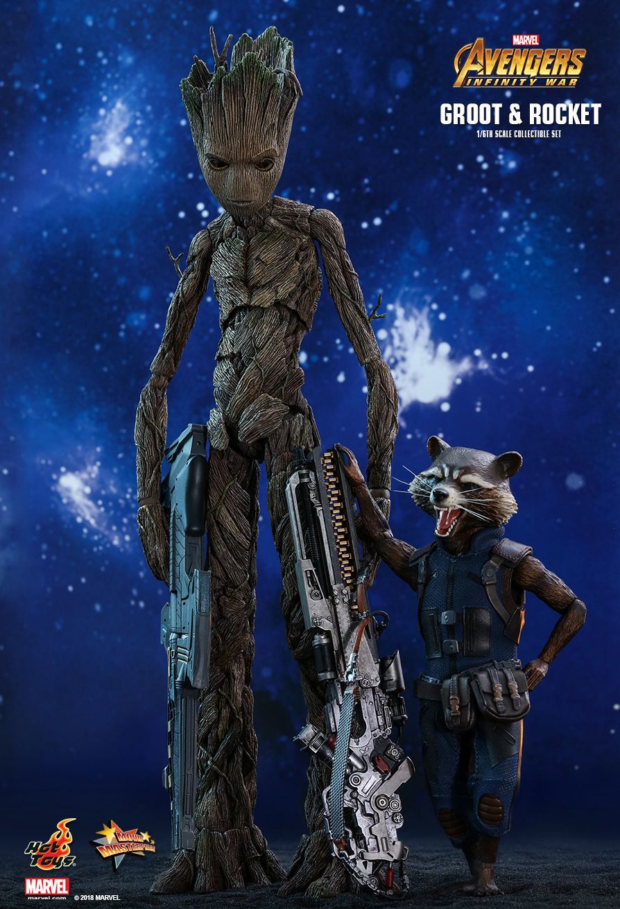 Groot & Rocket - 12" Articulated Figure Set image