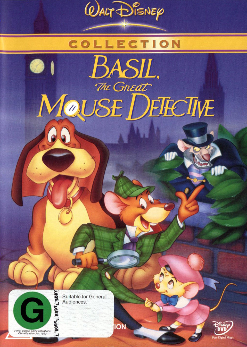 Basil The Great Mouse Detective on DVD image