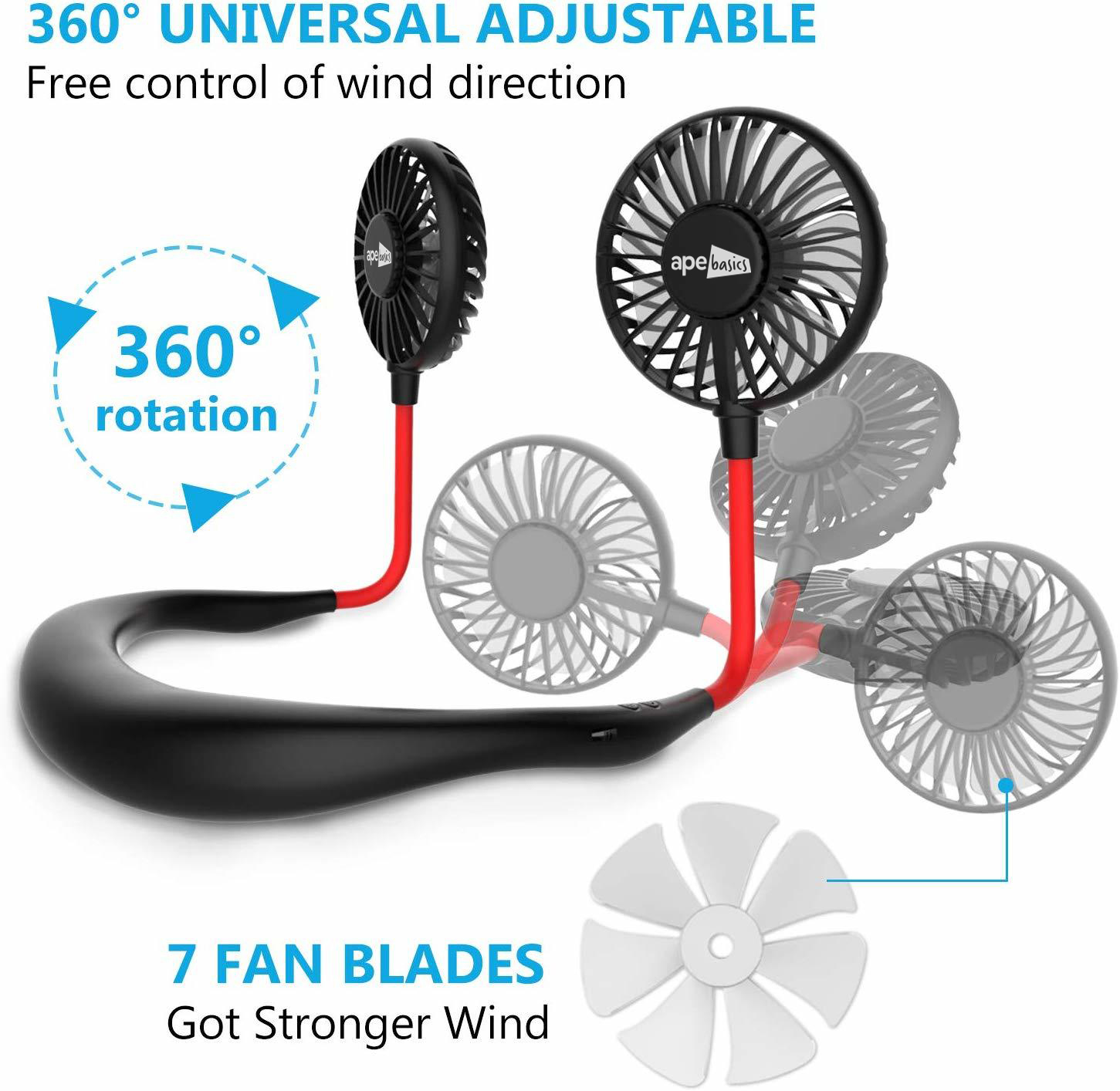 Ape Basics Mini Hand Free Neck Fan image