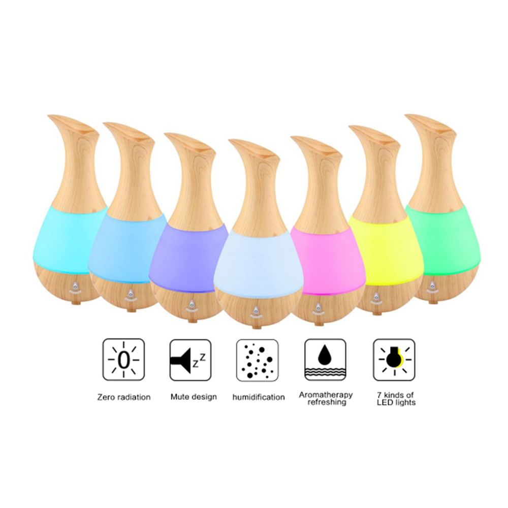 USB Bluetooth Speaker Aroma Air Diffuser - Lightwood image