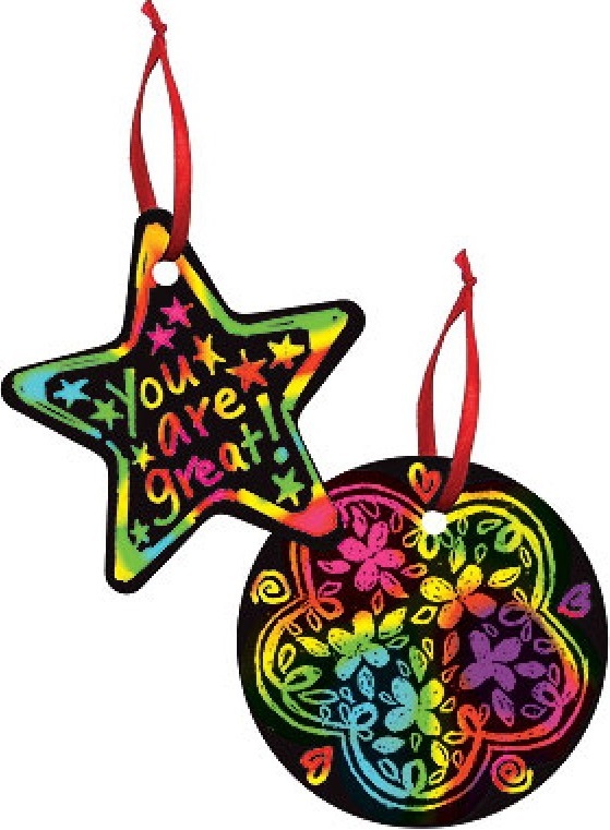 Buy Scratch Art Ornament Party Pack Melissa & Doug at Mighty Ape NZ