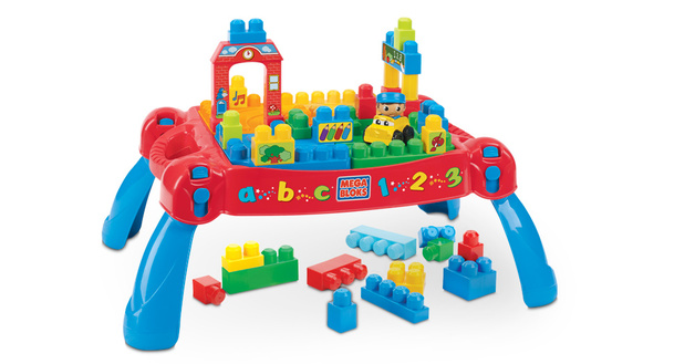 Mega Bloks First Builders Build 'n Learn Table