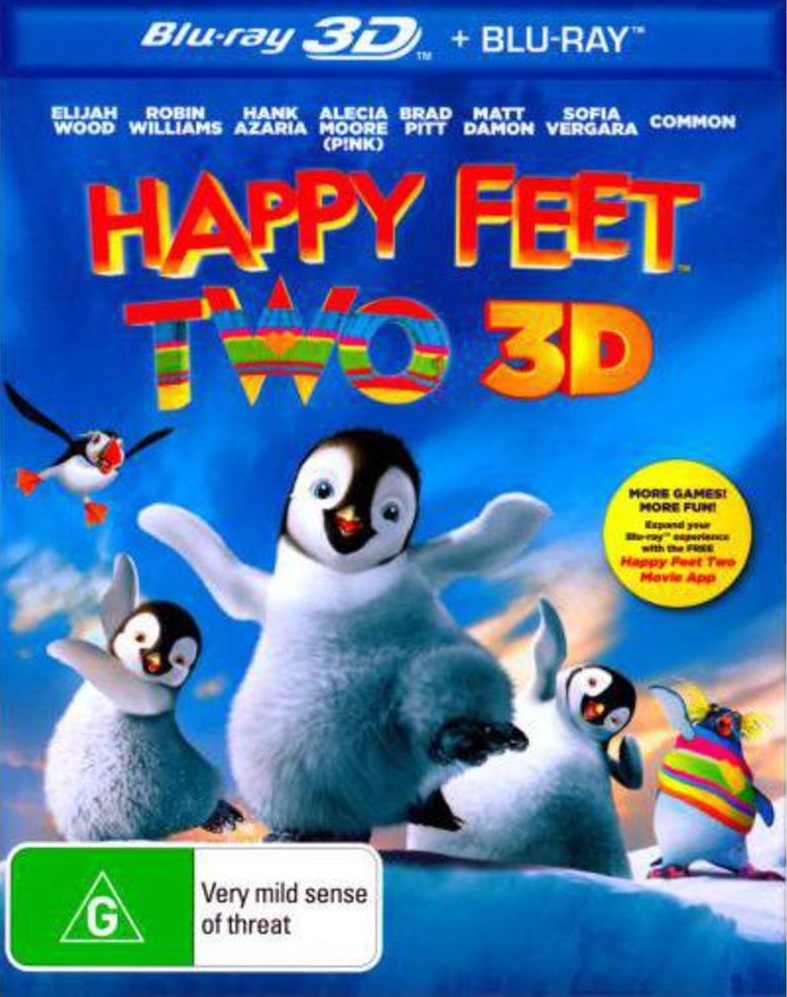 Happy Feet Two 3D Blu-ray/Blu-ray on Blu-ray, 3D Blu-ray image