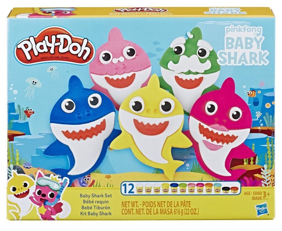 Play-Doh: Baby Shark Playset - (Includes 12 Cans)