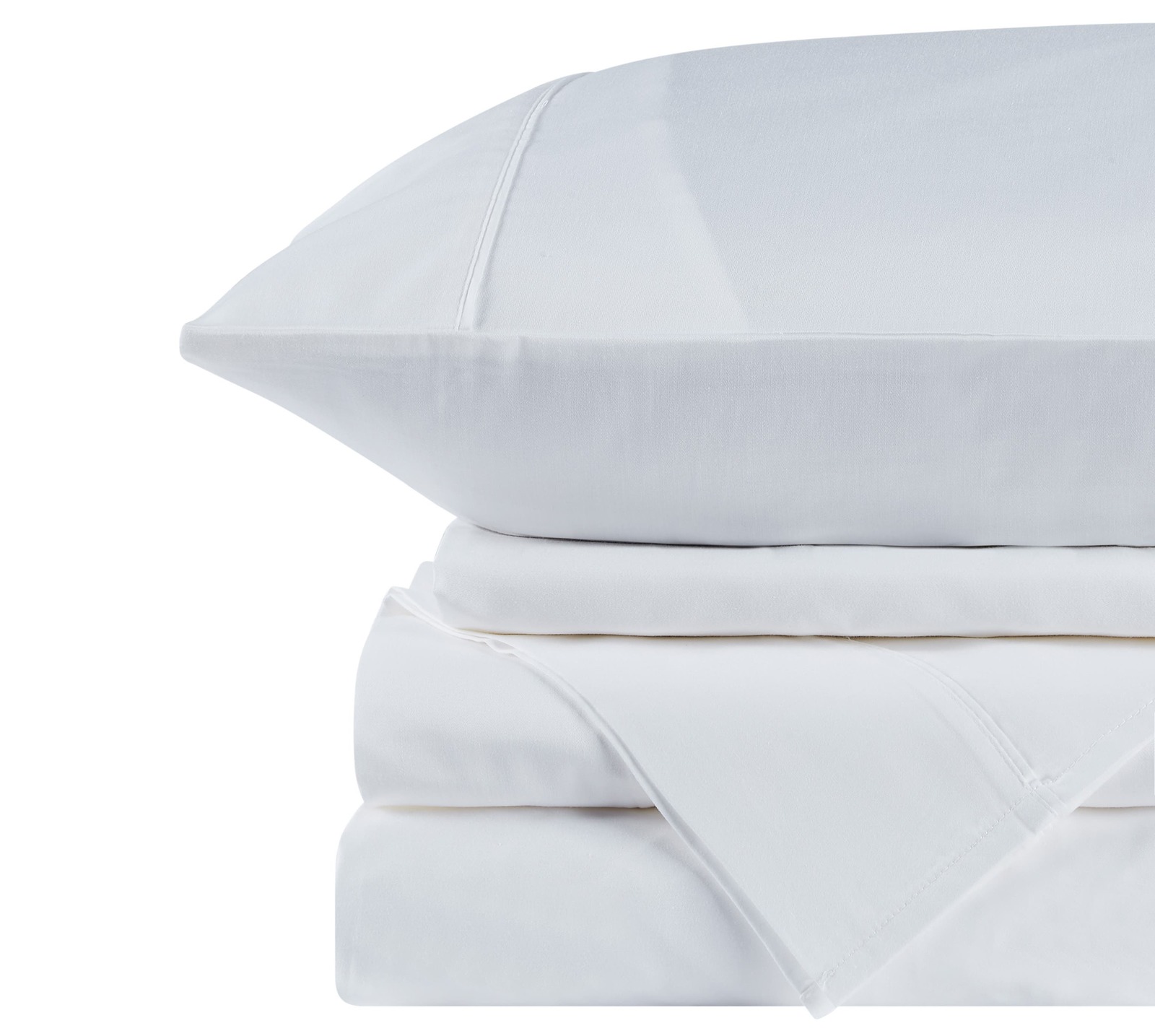Trafalgar Brooklyn Bamboo Cotton Bed Sheet Set (NZ Super King AU King, White) at Mighty Ape NZ