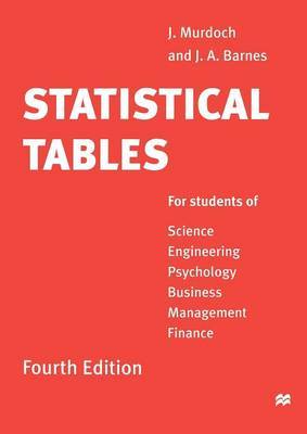 Statistical Tables by J. Murdoch image