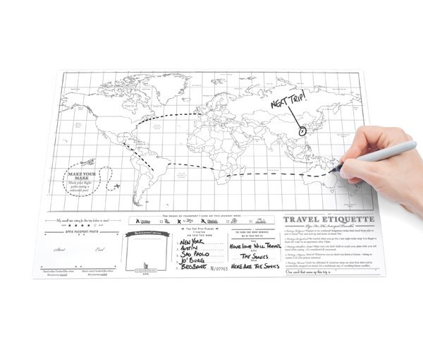 Scratch off World Map - Travel Edition (Luckies of London) image