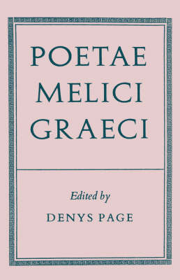 Poetae Melici Graeci on Hardback