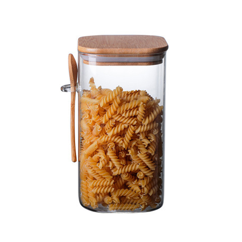 Glass Jar with Wooden Spoon | at Mighty Ape NZ