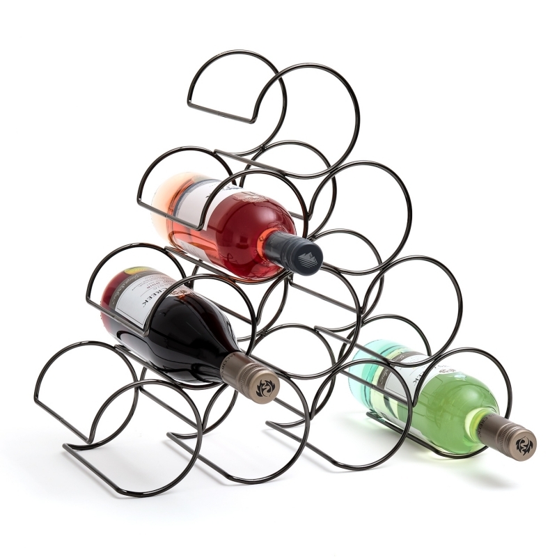 Black Onyx: 10 Bottle Wine Rack image