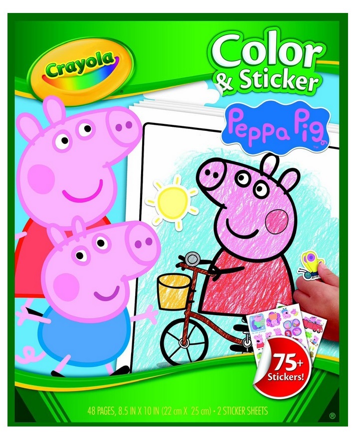 Crayola: Colour N Sticker Book - Peppa Pig