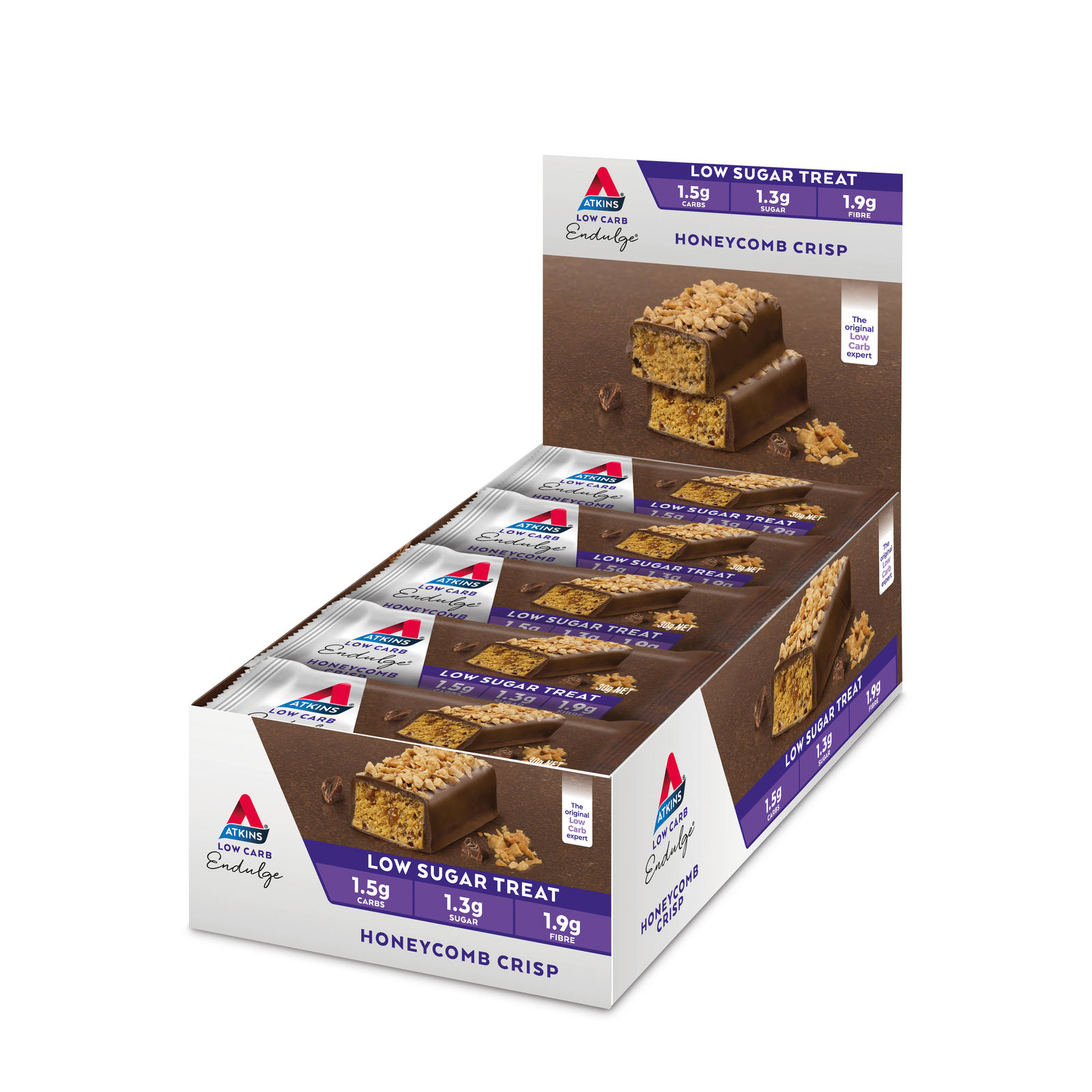 Atkins Endulge Honeycomb Crisp Bar 30g (Box of 15) image
