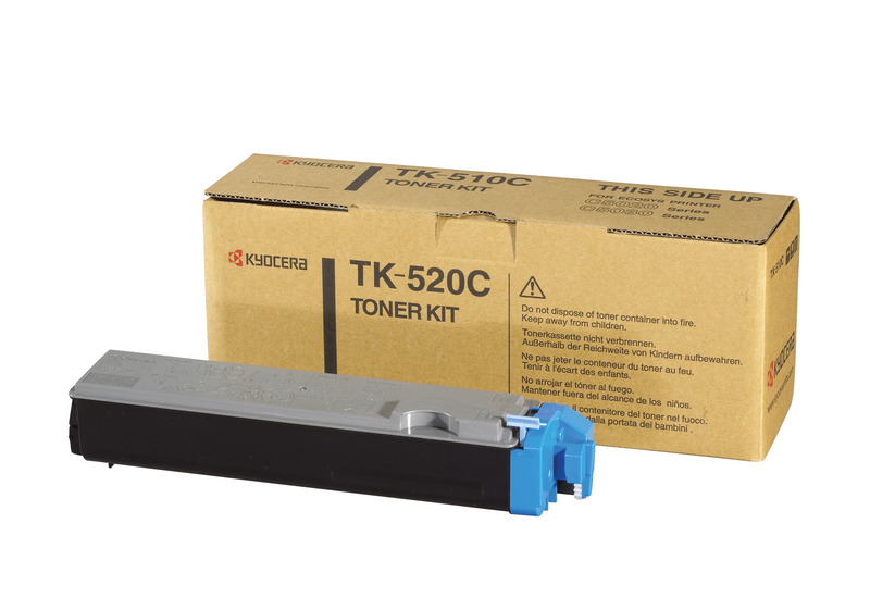 Kyocera TK520C Cyan Toner Kit for FS-C5015N Colour Laser Printer image