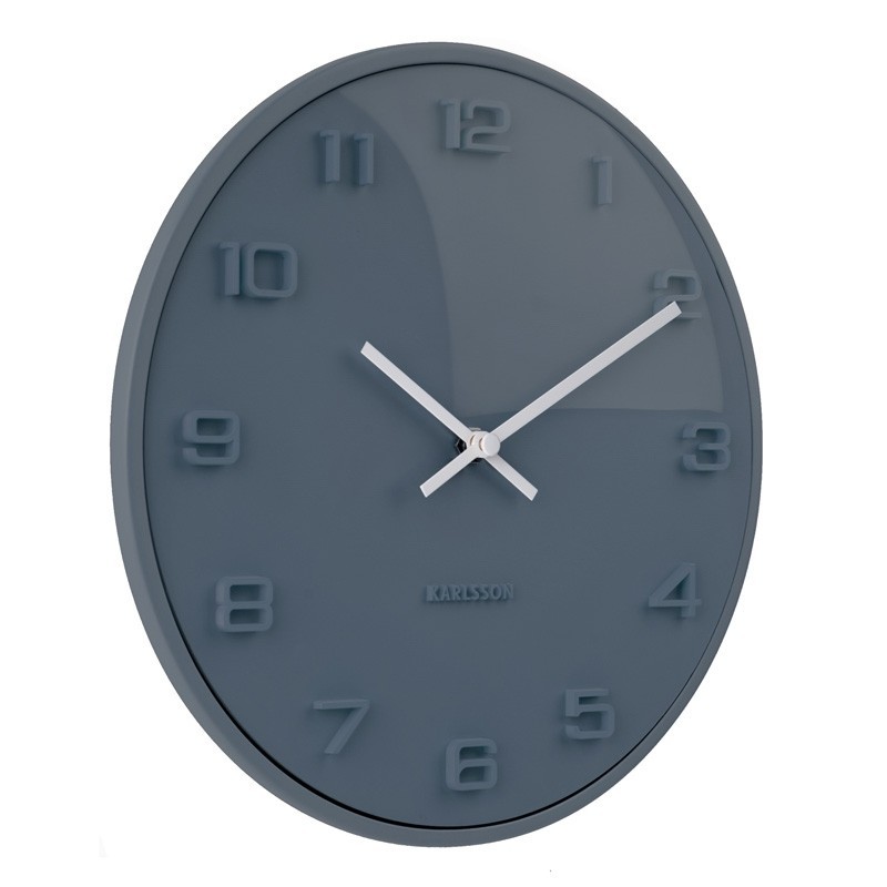 Karlsson Wall Clock Elevated (Petrol Blue) at Mighty Ape NZ