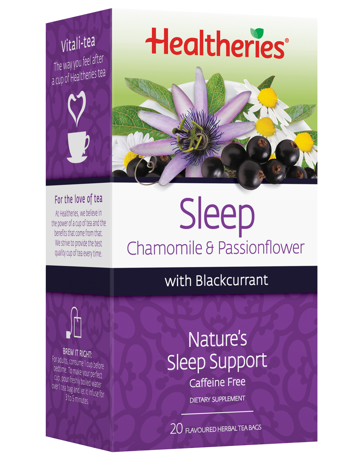 Healtheries Sleep with Blackcurrant Tea (Pack of 20) image